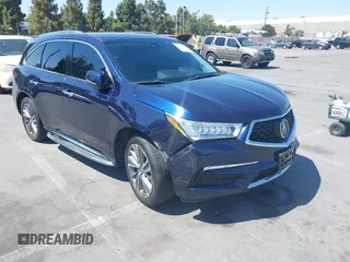 2017 Acura MDX Technology with VIN 5FRYD3H5XHB007428, listed as a IAAI auction lot 42636730 with 54,801 mi miles and . Bid and sale history available at DreamBid. Image 1.