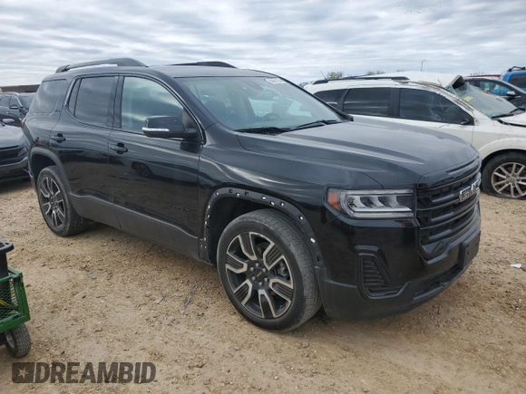 2021 GMC Acadia SLE with VIN 1GKKNKLS9MZ108979, listed as a Copart auction lot 84821504 with 34,164 mi miles and Salvage Title. Bid and sale history available at DreamBid. Image 4.