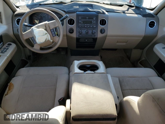2005 Ford F-150 XLT with VIN 1FTRW12W65KD95732, listed as a Copart auction lot 48598155 with 195,368 mi miles and Salvage Title. Bid and sale history available at DreamBid. Image 8.
