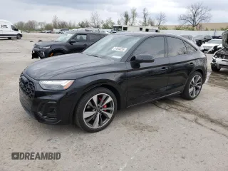2021 Audi SQ5 with VIN WA134BFYXM2068952, listed as a Copart auction lot 51544055 with 42,690 mi miles and Salvage Title. Bid and sale history available at DreamBid. Image 1.