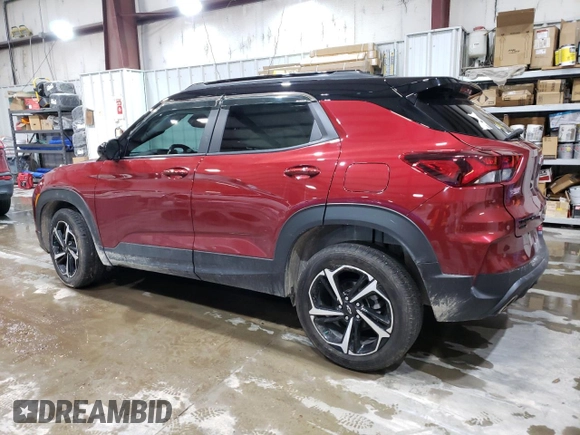 2022 Chevrolet TrailBlazer RS with VIN KL79MUSL7NB063101, listed as a Copart auction lot 47316945 with 62,658 mi miles and Salvage Title. Bid and sale history available at DreamBid. Image 2.