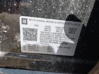 2021 GMC Terrain SLT with VIN 3GKALPEV4ML343318, listed as a IAAI auction lot 42323185 with 108,608 mi miles and . Bid and sale history available at DreamBid. Image 9.