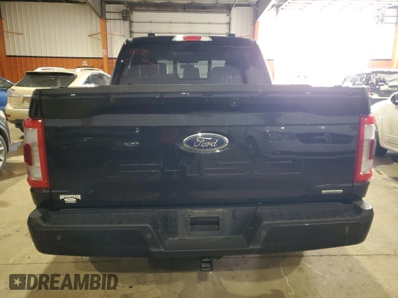 2022 Ford F-150 XL with VIN 1FTEW1EP6NKE52594, listed as a Copart auction lot 43848325 with 57,040 mi miles and Salvage Title. Bid and sale history available at DreamBid. Image 6.