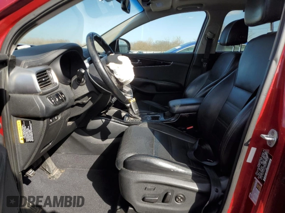 2017 Kia Sorento SX z VIN 5XYPK4A59HG225887, wystawiony jako Copart lot #50325005 z przebiegiem 122 419 mil mil oraz Szkoda całkowita • Salvage title. Historia ofert i sprzedaży dostępna na DreamBid. Obrazek 7.
