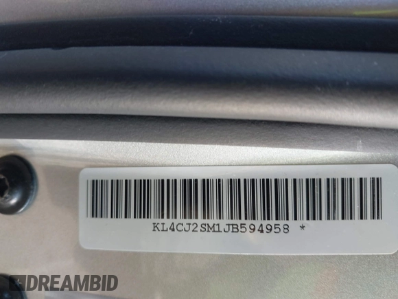 2018 Buick Encore Sport Touring с VIN KL4CJ2SM1JB594958, выставлен на аукционе IAAI как лот 41684698 с пробегом 99 957 миль миль и . История ставок и продаж доступна на DreamBid. Изображение 9.