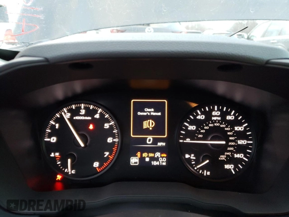 2024 Subaru Impreza with VIN JF1GUABC5R8393871, listed as a Copart auction lot 88157905 with 1,841 mi miles and Salvage title. Bid and sale history available at DreamBid. Image 9.
