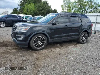 2016 Ford Explorer Sport with VIN 1FM5K8GT1GGC63397, listed as a Copart auction lot 55481335 with 161,211 mi miles and Clean title. Bid and sale history available at DreamBid. Image 1.