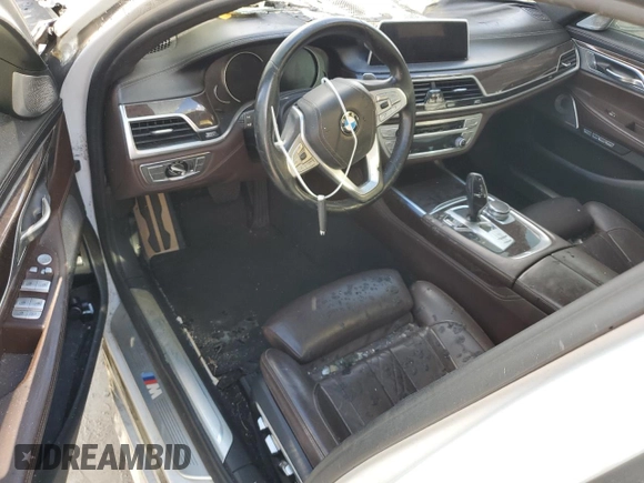 2016 BMW 7 Series 750i xDrive with VIN WBA7F2C59GG415722, listed as a Copart auction lot 75942273 with 0 mi miles. Bid and sale history available at carsss.com. Image 8.