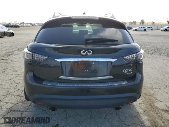 2017 Infiniti QX70 z VIN JN8CS1MW7HM411691, wystawiony jako Copart lot #54204065 z przebiegiem 105 885 mil mil oraz Szkoda całkowita • Salvage title. Historia ofert i sprzedaży dostępna na DreamBid. Obrazek 6.