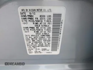 2013 Nissan Rogue S with VIN JN8AS5MT0DW008610, listed as a IAAI auction lot 41125002 with Not Provided miles and . Bid and sale history available at DreamBid. Image 9.