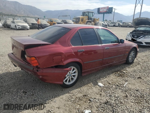 1997 BMW 3 Series 328iA with VIN WBACD4320VAV51050, listed as a Copart auction lot 75243594 with 197,817 mi miles and Salvage Title. Bid and sale history available at carsss.com. Image 3.