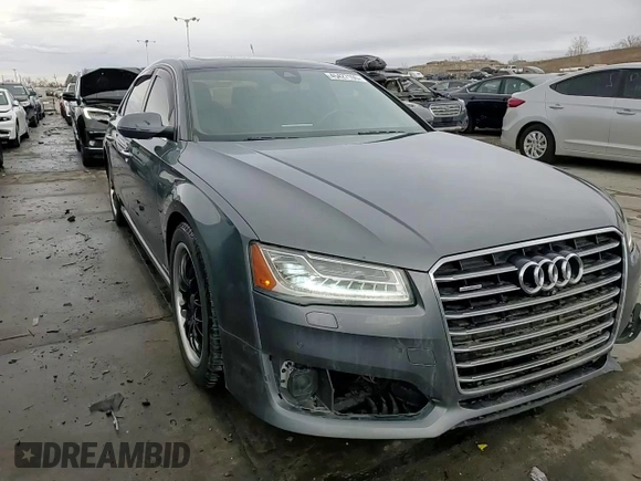 2016 Audi A8 Sport with VIN WAU43AFD1GN019272, listed as a Copart auction lot 45427105 with 91,341 mi miles and Salvage title. Bid and sale history available at DreamBid. Image 13.