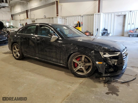 2018 Audi S4 Prestige with VIN WAUC4AF48JA094753, listed as a Copart auction lot 89370025 with 80,959 mi miles and Non Repairable. Bid and sale history available at carsss.com. Image 4.