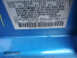 2022 Nissan Sentra SV with VIN 3N1AB8CV6NY295707, listed as a Copart auction lot 42779315 with Not Provided miles and Non Repairable. Bid and sale history available at carsss.com. Image 12.