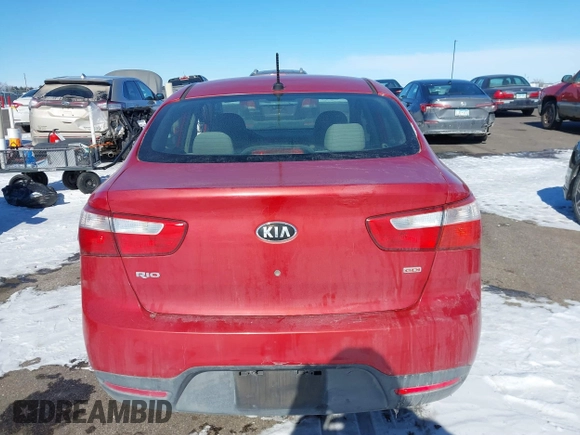 2014 Kia Rio LX with VIN KNADM4A3XE6408514, listed as a IAAI auction lot 41638709 with 97,231 mi miles. Bid and sale history available at carsss.com. Image 16.