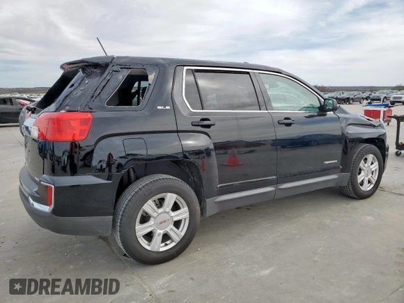 2016 GMC Terrain SLE with VIN 2GKFLTEK9G6353744, listed as a Copart auction lot 48986995 with 49,778 mi miles and Salvage Title. Bid and sale history available at carsss.com. Image 3.