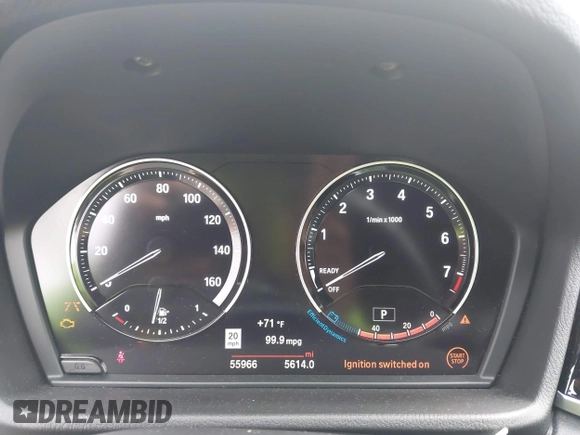 2021 BMW X1 xDrive28i with VIN WBXJG9C01M5S06181, listed as a IAAI auction lot 42292167 with 55,966 mi miles and . Bid and sale history available at DreamBid. Image 7.