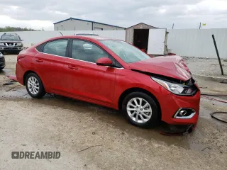 2022 Hyundai Accent SE with VIN 3KPC24A67NE187575, listed as a Copart auction lot 52248755 with 24,577 mi miles and Salvage title. Bid and sale history available at DreamBid. Image 4.