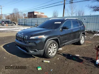 2015 Jeep Cherokee Limited with VIN 1C4PJMDB2FW768924, listed as a Copart auction lot 89294785 with 168,422 mi miles and Salvage Title. Bid and sale history available at carsss.com. Image 1.
