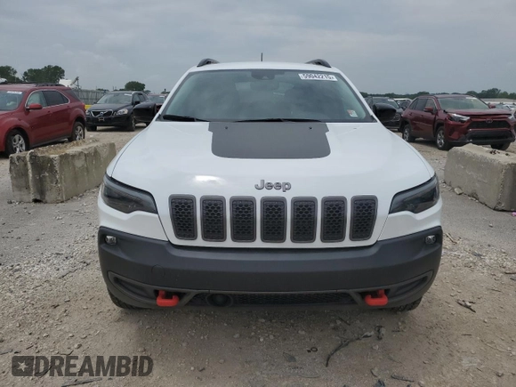 2022 Jeep Cherokee Trailhawk z VIN 1C4PJMBX2ND548837, wystawiony jako Copart lot #59042215 z przebiegiem 13 489 mil mil oraz Szkoda całkowita • Salvage title. Historia ofert i sprzedaży dostępna na DreamBid. Obrazek 5.