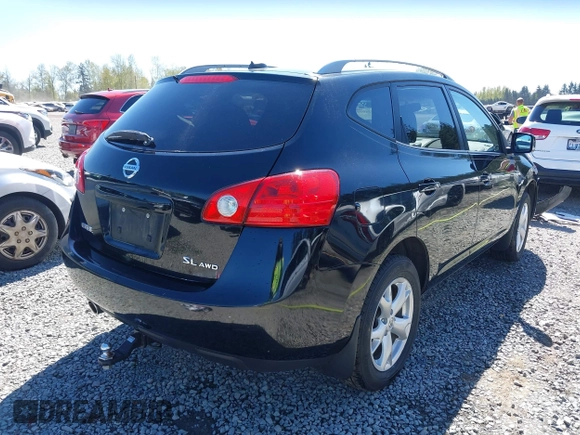 2009 Nissan Rogue S with VIN JN8AS58V69W432215, listed as a IAAI auction lot 42054977 with 181,850 mi miles. Bid and sale history available at carsss.com. Image 4.