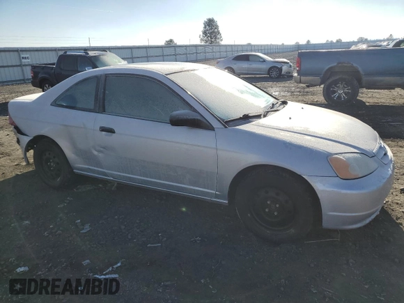 2002 Honda Civic with VIN 1HGEM21222L091278, listed as a Copart auction lot 42818095 with 163,957 mi miles and Salvage title. Bid and sale history available at DreamBid. Image 4.