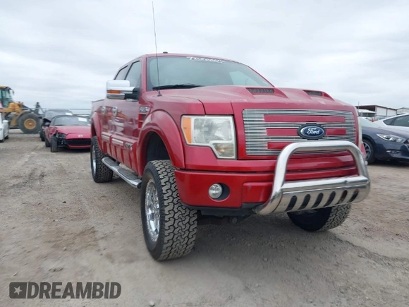 2010 Ford F-150 XL with VIN 1FTFW1EVXAFC57538, listed as a IAAI auction lot 42045616 with 154,379 mi miles. Bid and sale history available at carsss.com. Image 1.