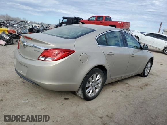 2012 Buick Regal with VIN 2G4GR5ER5C9136607, listed as a Copart auction lot 46616955 with 74,976 mi miles and Salvage title. Bid and sale history available at DreamBid. Image 3.