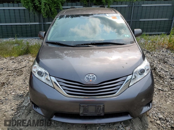 2016 Toyota Sienna LE with VIN 5TDJK3DC3GS134674, listed as a Copart auction lot 67357104 with 105,079 mi miles and Salvage Title. Bid and sale history available at carsss.com. Image 5.