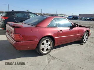2000 Mercedes-Benz SL-Class with VIN WDBFA68FXYF193901, listed as a Copart auction lot 79173514 with 143,019 mi miles and Salvage Title. Bid and sale history available at carsss.com. Image 3.
