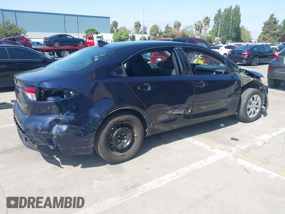 2020 Toyota Corolla LE with VIN 5YFEPRAE5LP145142, listed as a IAAI auction lot 42153289 with 35,010 mi miles and . Bid and sale history available at DreamBid. Image 4.