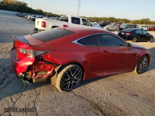 2015 Lexus RC 350 with VIN JTHHE5BC3F5004532, listed as a Copart auction lot 73953314 with 76,432 mi miles and Salvage Title. Bid and sale history available at carsss.com. Image 3.