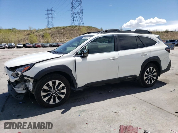 2023 Subaru Outback Limited z VIN 4S4BTANC0P3121382, wystawiony jako Copart lot #54834025 z przebiegiem 62 549 mil mil oraz Szkoda całkowita • Salvage title. Historia ofert i sprzedaży dostępna na DreamBid. Obrazek 1.