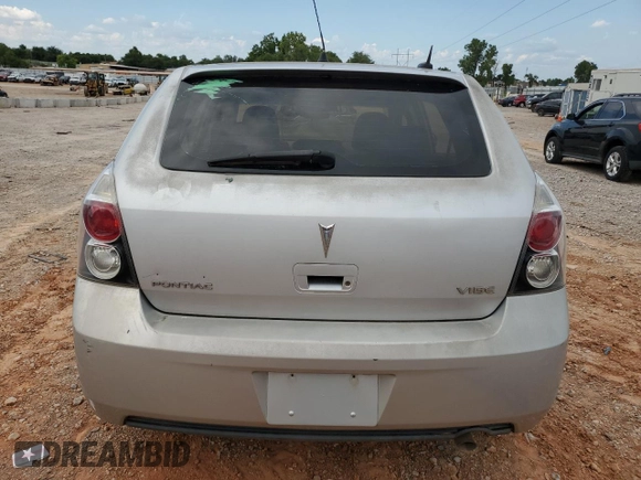 2009 Pontiac Vibe w/1SB with VIN 5Y2SP67009Z452472, listed as a Copart auction lot 64477784 with 99,119 mi miles and Clean Title. Bid and sale history available at carsss.com. Image 6.