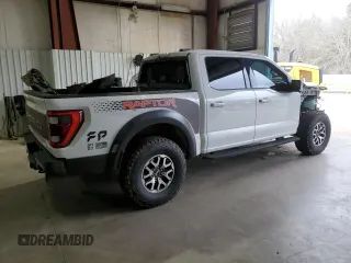2023 Ford F-150 Raptor with VIN 1FTFW1RG5PFB97799, listed as a Copart auction lot 47471485 with 27,282 mi miles and Salvage Title. Bid and sale history available at DreamBid. Image 3.