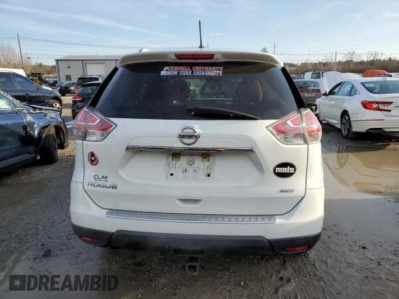 2016 Nissan Rogue S with VIN KNMAT2MV9GP623535, listed as a Copart auction lot 84879944 with 127,755 mi miles and Salvage Title. Bid and sale history available at carsss.com. Image 6.