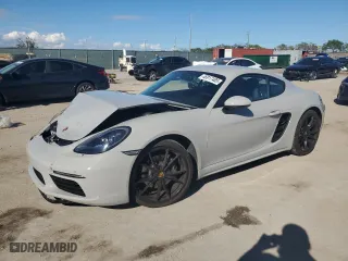 2024 Porsche 718 Cayman with VIN WP0AA2A82RK255106, listed as a Copart auction lot 46917485 with NaN miles and Salvage Title. Bid and sale history available at carsss.com. Image 1.