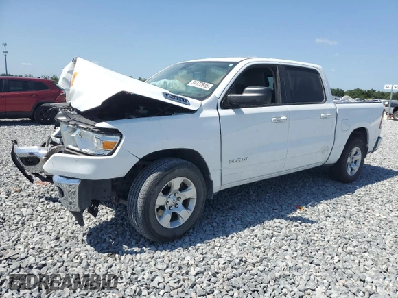 2019 Ram 1500 Big Horn with VIN 1C6RREFG1KN793059, listed as a Copart auction lot 54472845 with 85,404 mi miles and Non repairable. Bid and sale history available at DreamBid. Image 1.