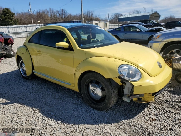 2013 Volkswagen Beetle Coupe 2.5L with VIN 3VWJX7AT9DM645344, listed as a Copart auction lot 48190925 with 155,112 mi miles and Salvage Title. Bid and sale history available at carsss.com. Image 4.