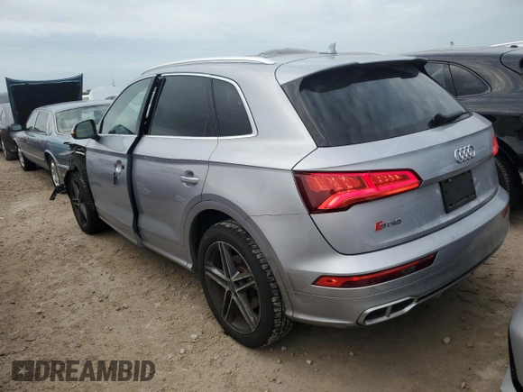 2018 Audi SQ5 Premium Plus with VIN WA1A4AFYXJ2018372, listed as a Copart auction lot 76720514 with 78,248 mi miles and Salvage Title. Bid and sale history available at DreamBid. Image 2.