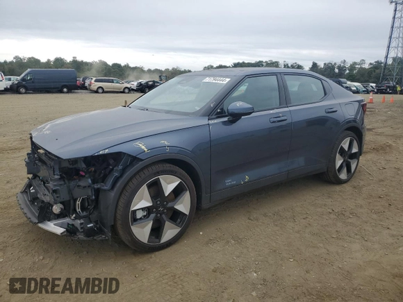 2024 Polestar 2 with VIN YSMFD3KA6RL228784, listed as a Copart auction lot 71794444 with 1,085 mi miles and Salvage Title. Bid and sale history available at carsss.com. Image 1.