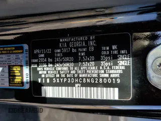 2022 Kia Telluride EX z VIN 5XYP3DHC8NG280019, wystawiony jako Copart lot #46366645 z przebiegiem 91 247 mil mil oraz Szkoda całkowita • Salvage title. Historia ofert i sprzedaży dostępna na DreamBid. Obrazek 15.