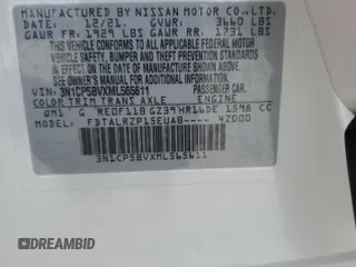 2021 Nissan Kicks S with VIN 3N1CP5BVXML565611, listed as a Copart auction lot 50299355 with 22,560 mi miles and Non Repairable. Bid and sale history available at DreamBid. Image 15.