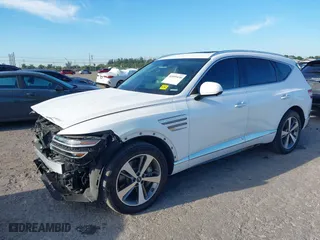 2023 Genesis GV80 with VIN KMUHCESCXPU106714, listed as a IAAI auction lot 41899438 with 35,750 mi miles. Bid and sale history available at carsss.com. Image 2.