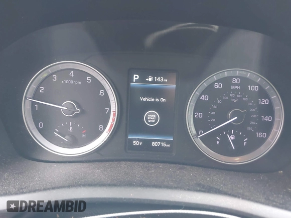 2018 Hyundai Sonata Sport with VIN 5NPE34AF0JH649065, listed as a IAAI auction lot 41882373 with 80,715 mi miles and . Bid and sale history available at carsss.com. Image 7.