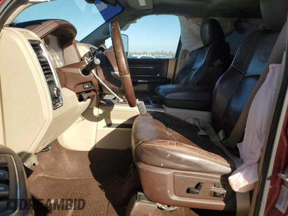 2015 Ram 2500 Longhorn with VIN 3C6UR5PL4FG705240, listed as a Copart auction lot 47388985 with 113,699 mi miles and Salvage title. Bid and sale history available at DreamBid. Image 7.