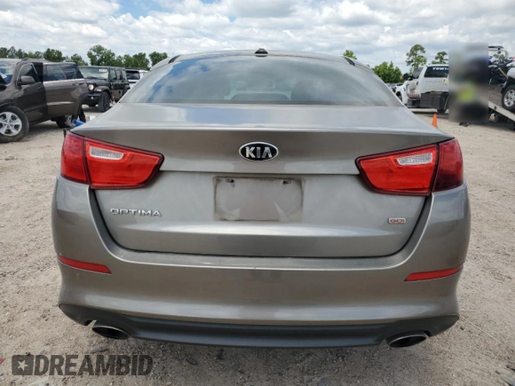 2015 Kia Optima LX with VIN 5XXGM4A71FG378616, listed as a Copart auction lot 56379315 with 129,665 mi miles and Salvage Title. Bid and sale history available at DreamBid. Image 6.