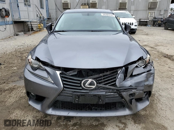 2015 Lexus IS 250 with VIN JTHBF1D28F5074947, listed as a Copart auction lot 59385245 with 120,918 mi miles and Salvage title. Bid and sale history available at DreamBid. Image 5.