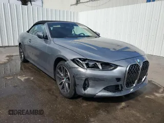 2025 BMW 4 Series 430i with VIN WBA33DB05SCT21944, listed as a Copart auction lot 44054525 with 7,473 mi miles and Clean Title. Bid and sale history available at carsss.com. Image 4.