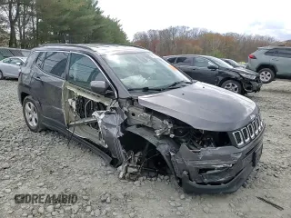 2020 Jeep Compass Latitude with VIN 3C4NJDBB1LT205116, listed as a Copart auction lot 53227985 with 51,688 mi miles and Salvage title. Bid and sale history available at DreamBid. Image 12.